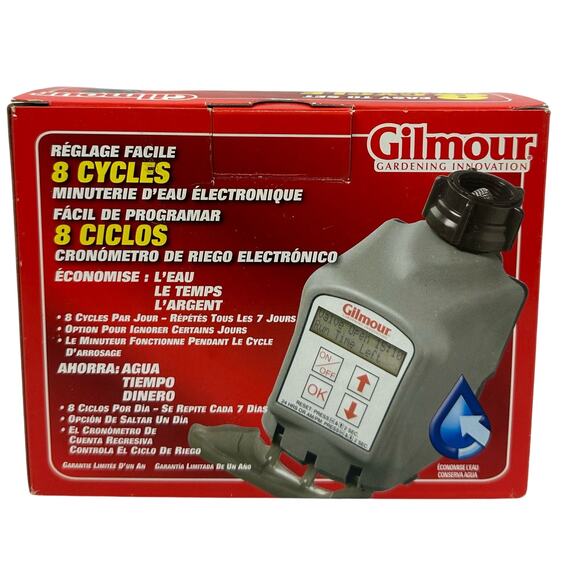Gilmour Electronic Water Timer and Cycle Model 9408GF New In Box - Picture 3 of 6